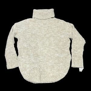 Treasure & Bond beige beach combo turtleneck wool blend sweater small NWT